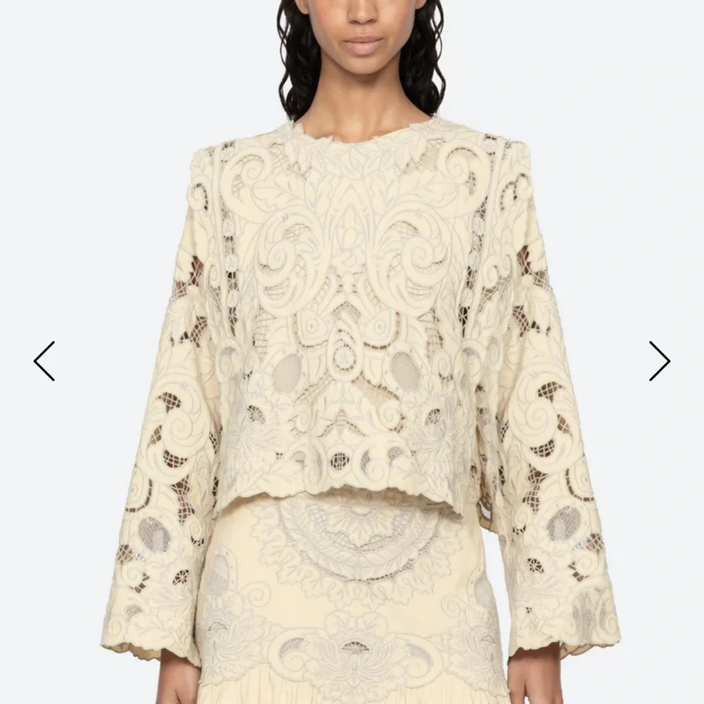 Sea New York Cream Lace Blouse ceci - Picture 6 of 6